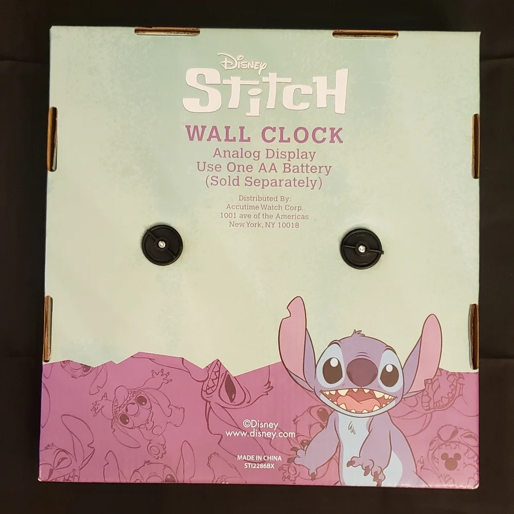 🆕️ Ohana Stitch Analog Wall Clock NWT